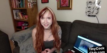 Teasing Tattooed Perverted Femina Talks Dirty About Dicks