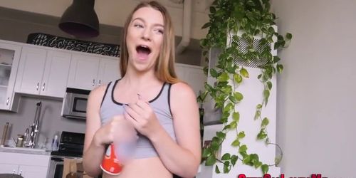 Teens Mouth Jizzed In After Sucking