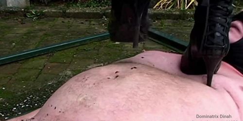 Rough Trampling And Stomping With Dirty Boots