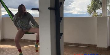 Blonde Babe Squirts In Public Spy Cam Catches Secret Orgasm