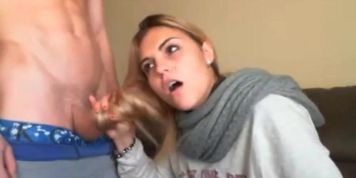 Long-Haired Amateurs Blowjob And Hairy Webcam Handjob