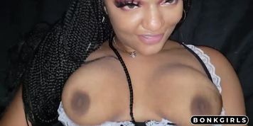 Ebony Squirter Impaled By White Cock - Interracial Amateur Sex Tape