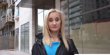 Blonde Slut Sucks Cock For Cash