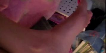 Fucking Pregnant Wife Sexy Pink Toes Cumshot
