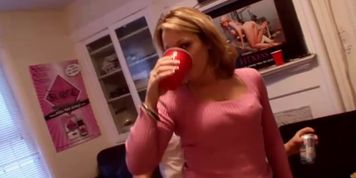 Amateur Teen Blonde Trio In Group Action