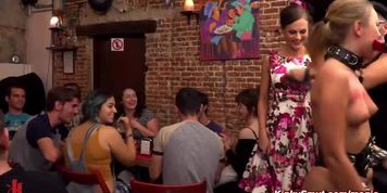 Blonde Selvaggia Paraded Nude Through The Streets Then Anal Fucked In Public Bar By Antonio Ross