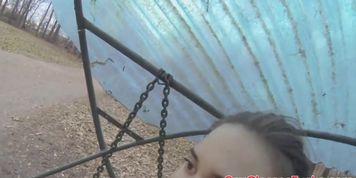 Pickedup Euro POV Ass Banged In Public
