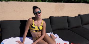 Hot Stepdaughter Rides Cock POV Style