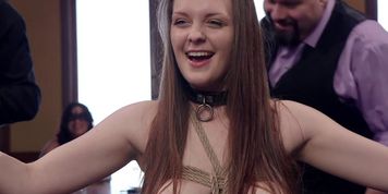 Slaves Zappered And Anal Fucked At Party