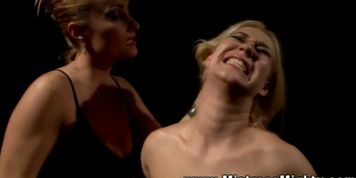 Dominatrix Lezdom Lez Spanking Her Submissive