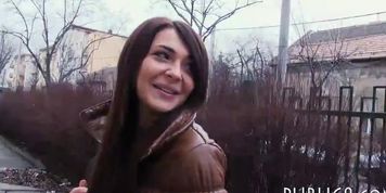 Tight Amateur Brunette Eurobabe Pounded For A Few Bucks