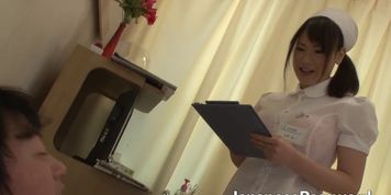 JAPANESE PASSWORD - Big Boobs Nurse Fucked By Big Dick Patient In The Alleyway