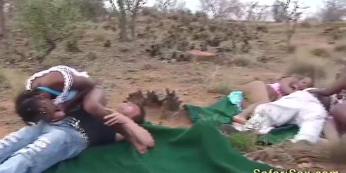 Massive Facial On A African Girl