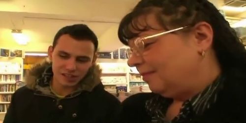 Nerdy Old Granny Is Picked Up And Fucked
