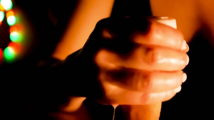 Rubber Vagina Handjob From A Stunning Brunette Babe