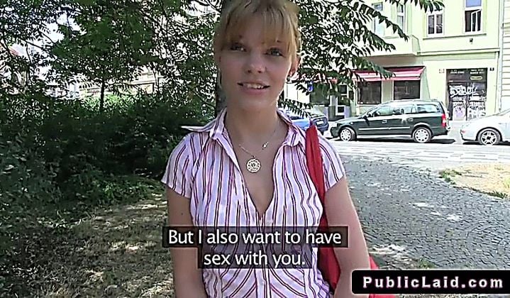 Czech Amateur Babe Fucking In Public