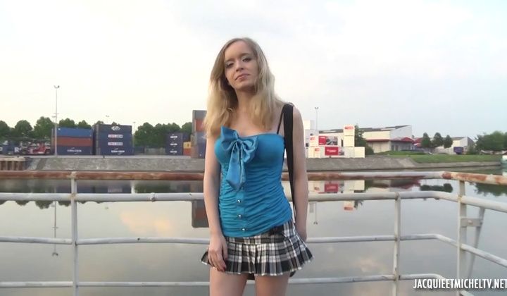 Young Blonde In Gang-Bang