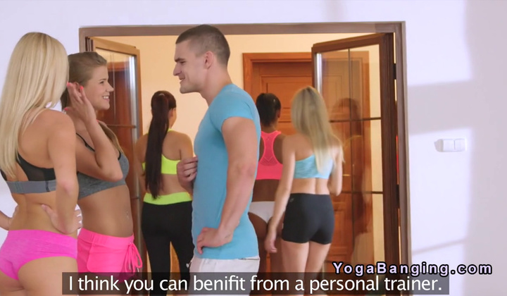 Sexy Blondes Gets Cock From Fitness Coach