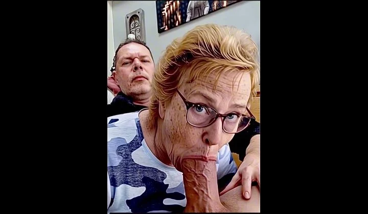 Cock Sucking Blowjob Slut Granny Filmed Sucking Off Cock Cums In Her Mouth