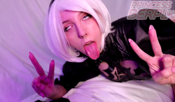 Busty Cosplay Slut Takes Anal Fucking Machine Creampie