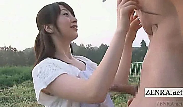 Subtitle Cfnm Outdoor Japan Semen Ranch Handjob Blowjob