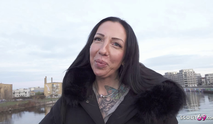 German Scout - Inked German Cougar Sara Deluxe With Big Ass First Time Casting F