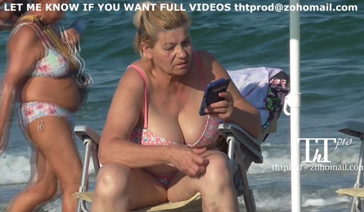 Bbw Matures And Grannies At The Beach (Swimsuit)