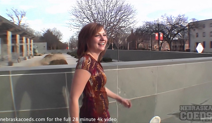 Josie Introductions: Naked In Public Stadium Alley Campus Nebraska