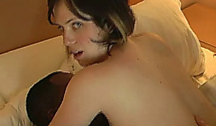 Short Hair Brunette Gangbang
