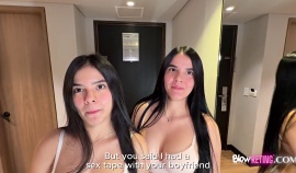 Ep (1eg) Double Teamed Blowjob Threesome Homemade Brunette