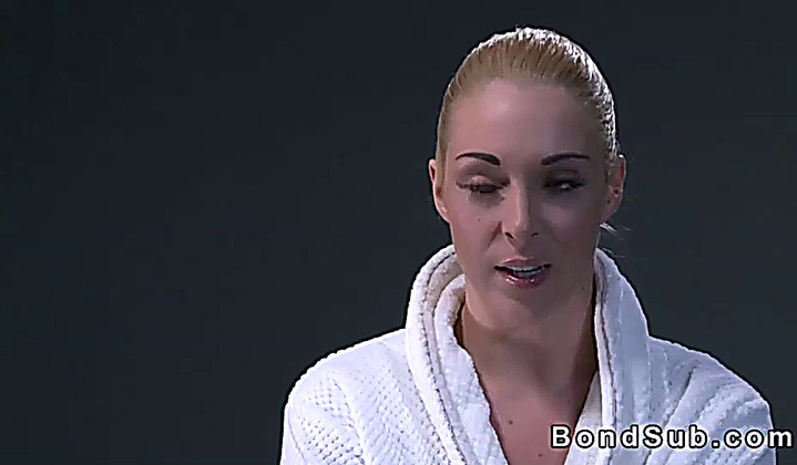 Huge Tits Blonde Babe In Bdsm Fingered And Spanked