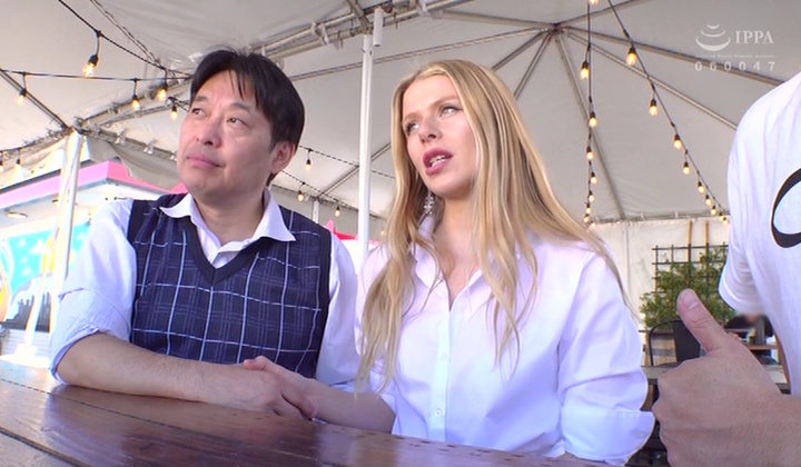 Sexy Blonde Waitress Cums Hard On Her First Asian Cock Amwf Interracial
