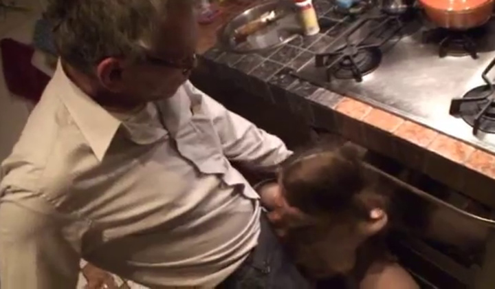 Daddy Swooped Sons Girlfriend And Fucked Her In The Kitchen