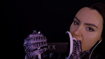 ASMR Ear Eating Licking Spider Girl Cosplay