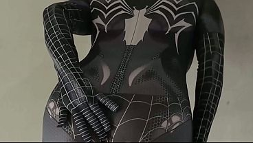 Black Spiderman Cosplay Latest Indonesian Porn