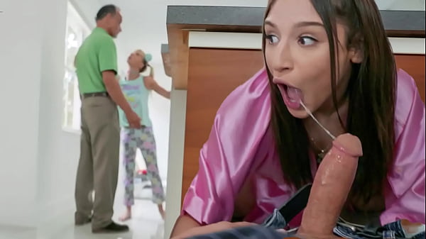 Sneaky Threesome At Parents' House! - PervTeen