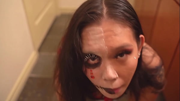 Asian Halloween Cosplay Blowjob And Fucked Hard Huge Facial