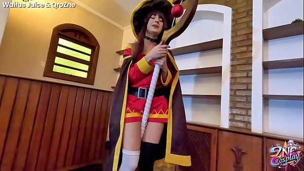 ZNE COSPLAY - MEGUMIN From KONOSUBA Ft. Waifus Juice & QroZne [FREE SCENE]