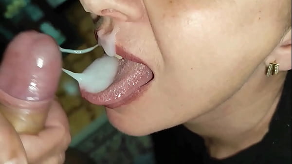 Blowjob Cum In Mouth & Cum Facial Amateur Mature MILF