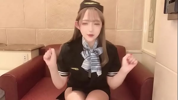 ASMR Performs Pornographic Service In Cabin Attendant Cosplay